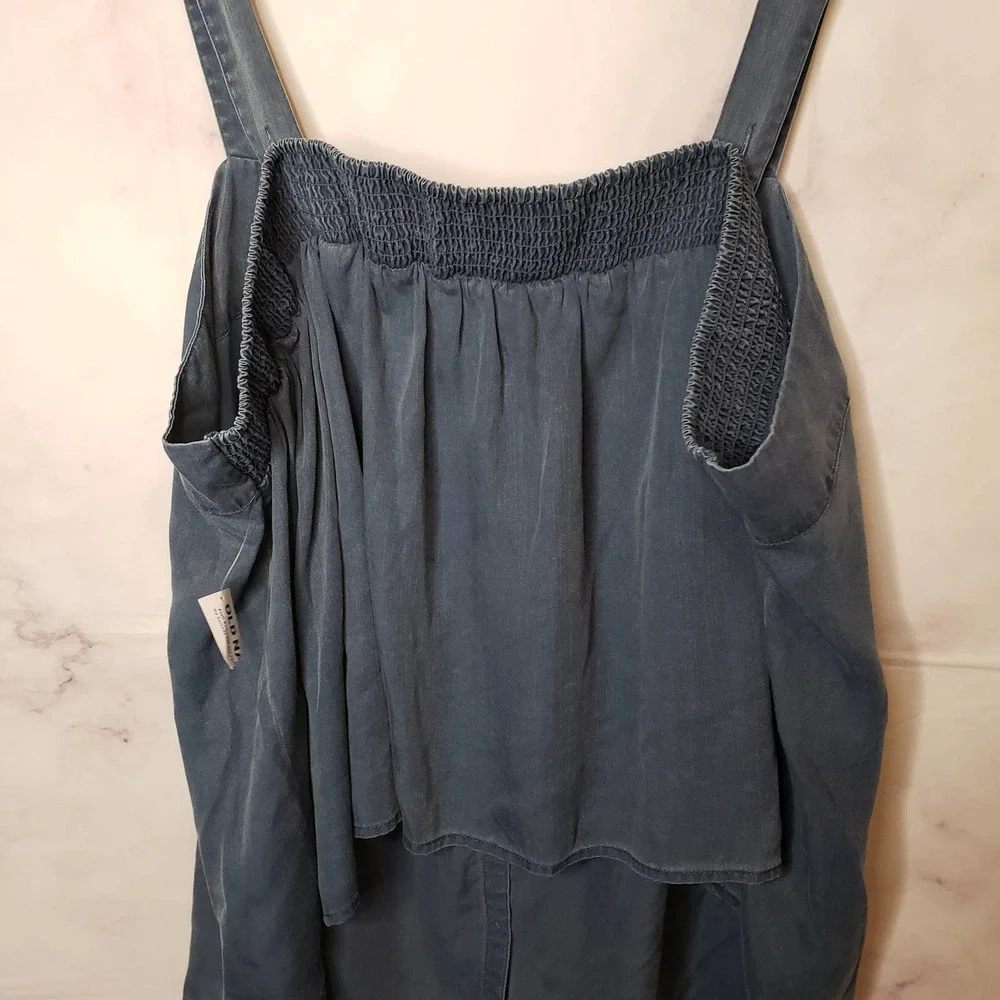 OLD NAVY Garment-Dyed Button-Front No-Peek Cami Top 4X - Picture 6 of 10